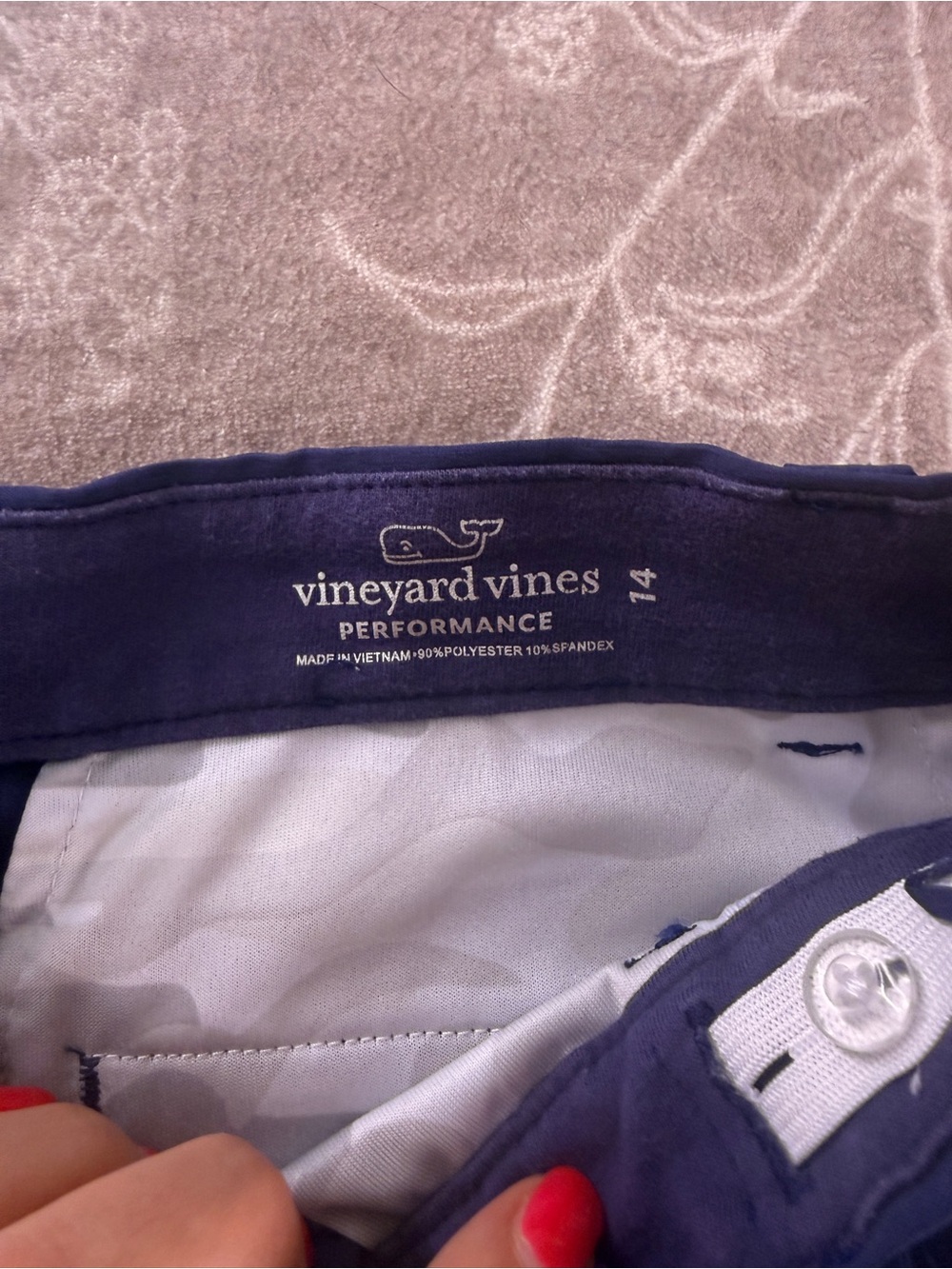 Vineyard Vines kids Navy Performance pants